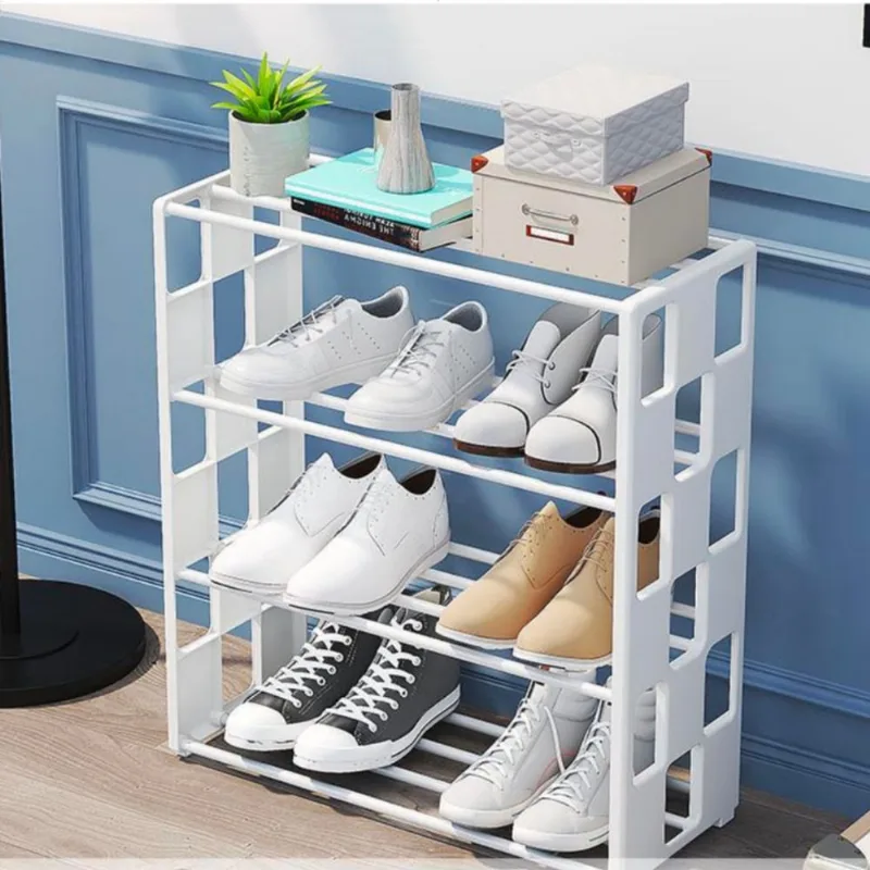 Armazenador Pequeno De 4 Camadas Para Sapatos Empilhável Bom Para Se Ter Em Casa