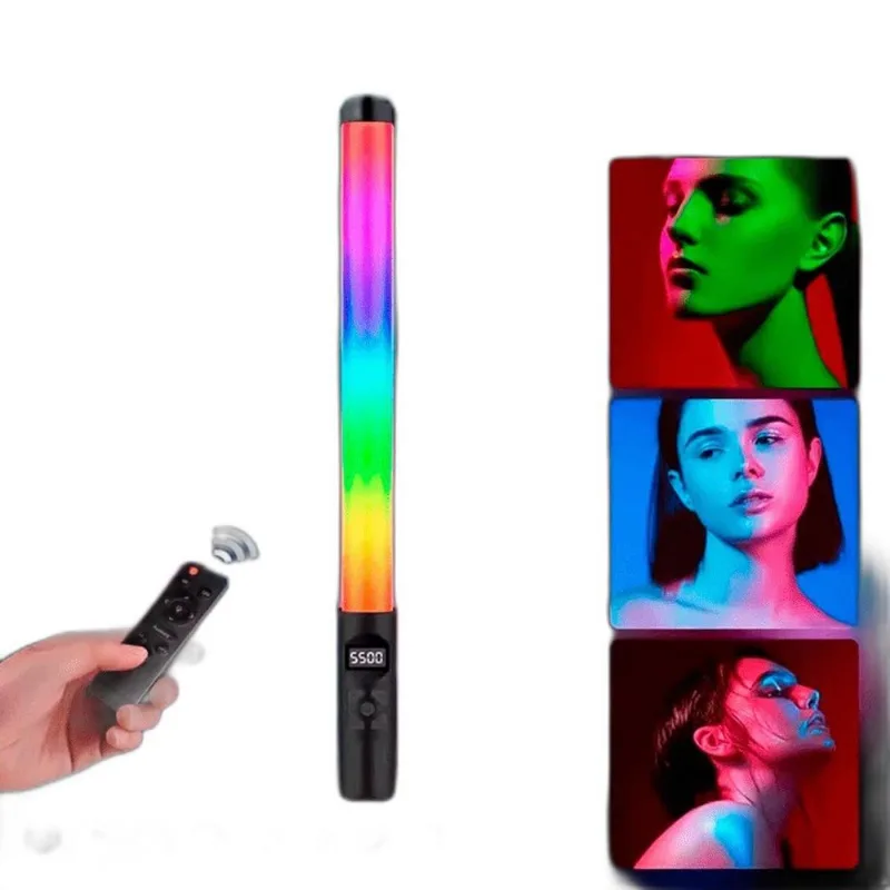 Bastão Led Rgb Com Controle Para Selfie Profissional