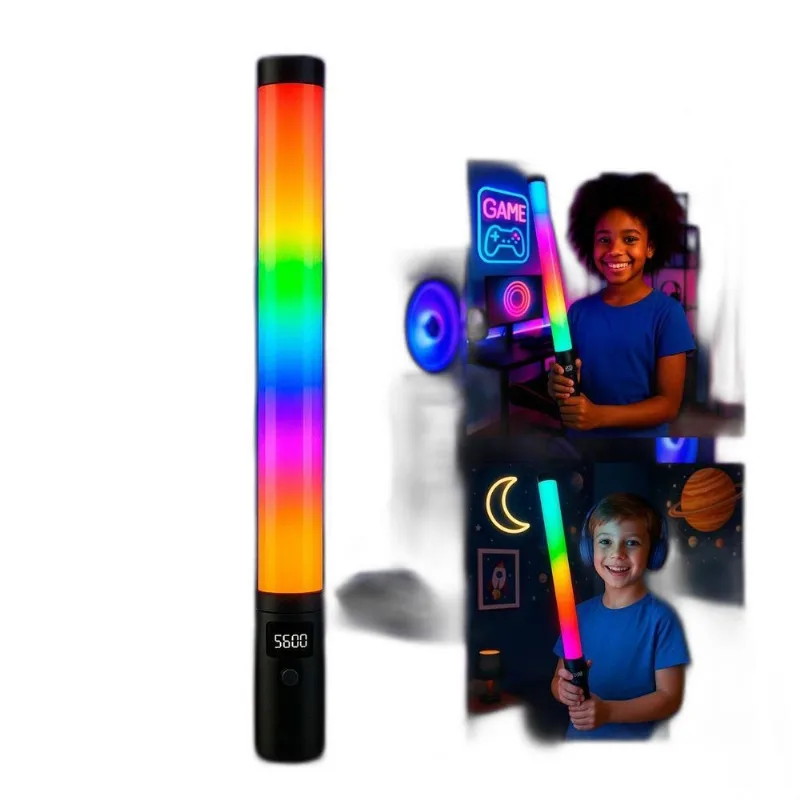 Bastão Led Rgb Com Controle Para Selfie Profissional