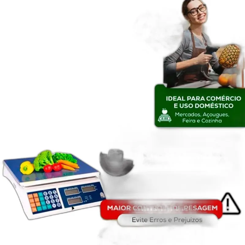 Balança Digital Mercado Com Capacidade De 40kg
