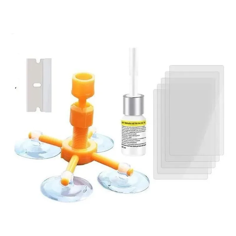 5x Kit Reparador De Para-brisa Trincado E Vidros Resina Alem