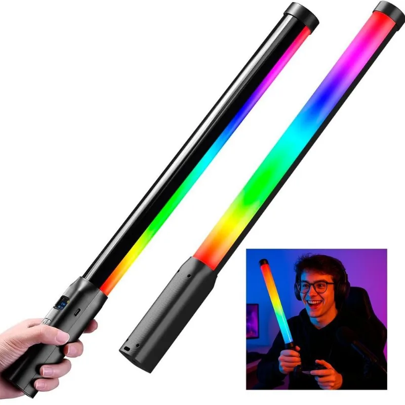Bastão Led Iluminador Rgb Ideal Para Selfies