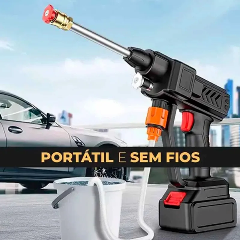 Lavadora Compacta Potente Para Uso Em Motos