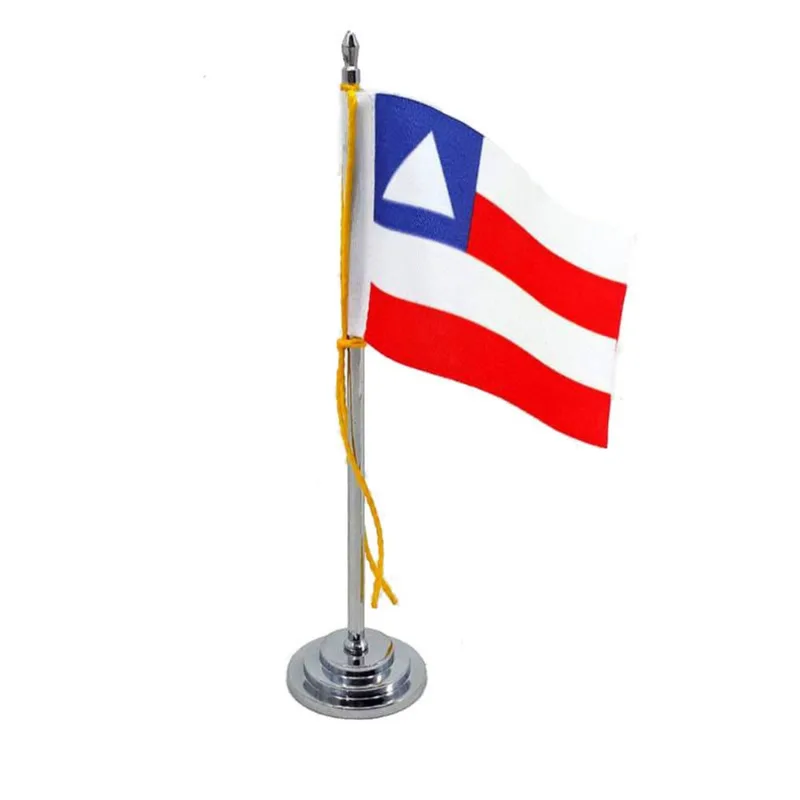 Mini Bandeira Mesa Bahia mastro 15 cm Poliéster