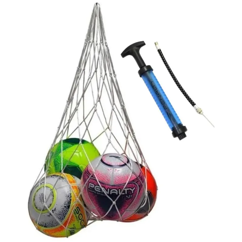 Saco Bolsa Porta Bolas Futebol Vôlei + Bomba De Ar Penalty - Não Disponível - Esporte E Lazer