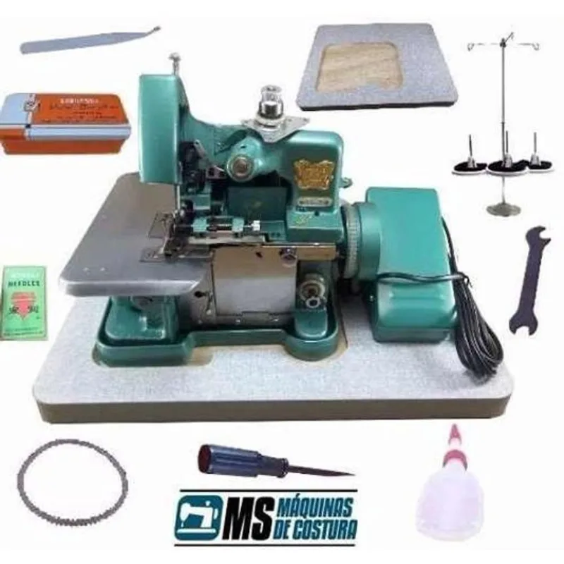 Overlock Semi Industrial + Base De Madeira Gn1-220V