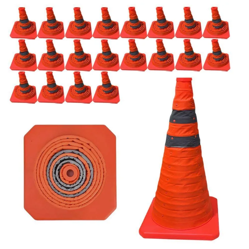Cone Rodovia Retrátil Kit 22 Unidades Segurança Em Trânsito Laranja Mundo LGBT 23cm - OUTRAS - Casa E Construção
