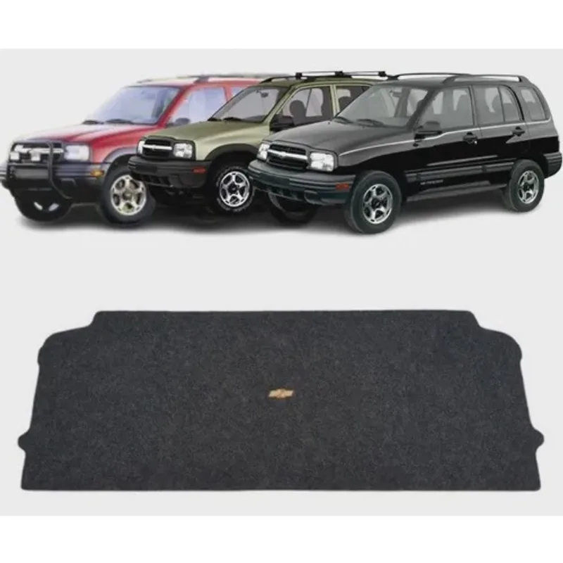 Tampão Gm Tracker 2000 01 02 03 04 05 06 07 08 09 Bagagito Porta Malas (Com Logomarca) Chevrolet Tampa Traseira