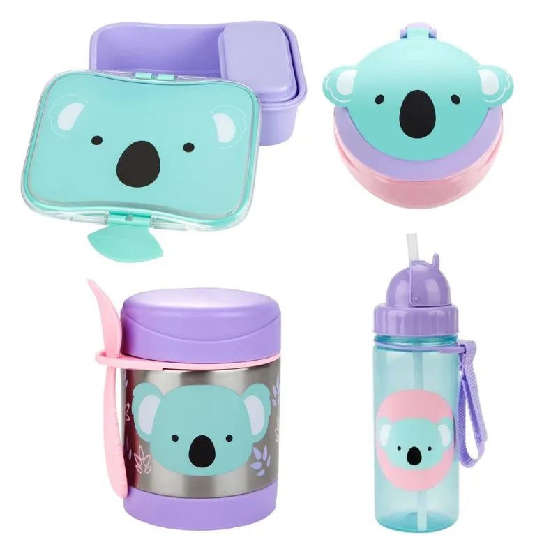 Kit Refeição 4 peças Zoo Koala Garrafa e Potes Skip Hop