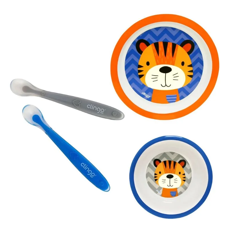 Kit Alimentação Tigre Clingo Azul e Cinza Mod 2