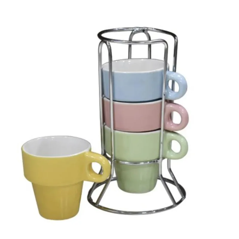 Conjunto 6 Xícaras E Suporte Cappuccino Dulce Gusto