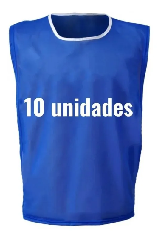Kit 10 Colete Jogar Futebol Esportivo Futsal Treino Society - Não Informado - Esporte E Lazer