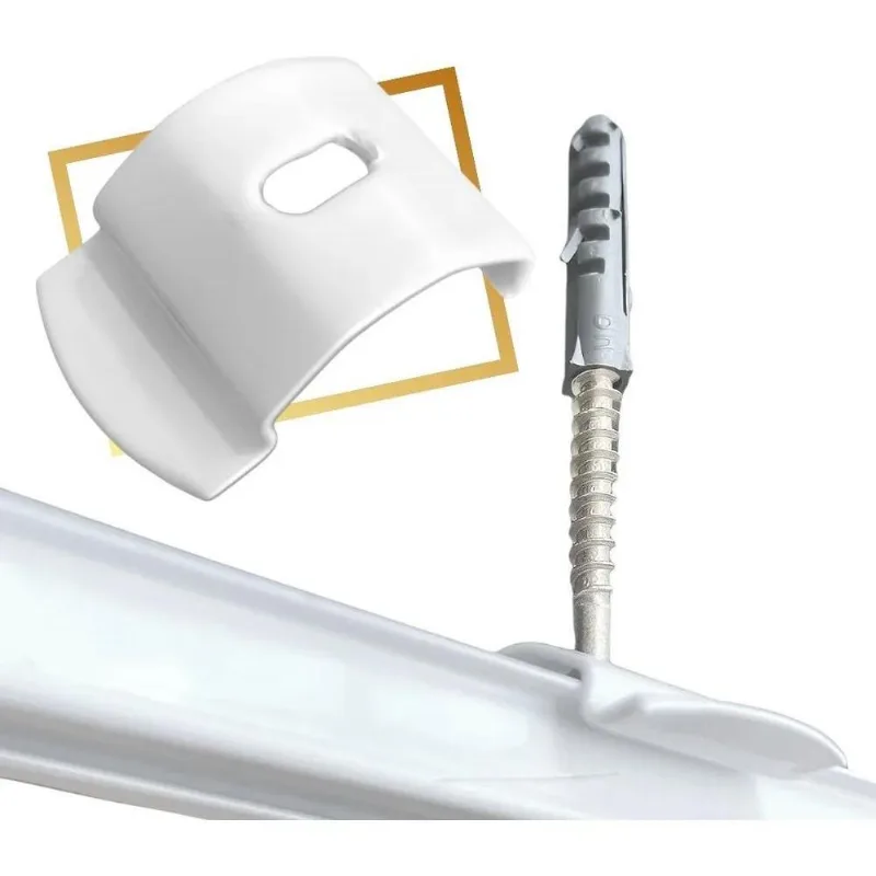 5x Kit 10 Presilha Para Trilho Suíço Simples Para Instalação