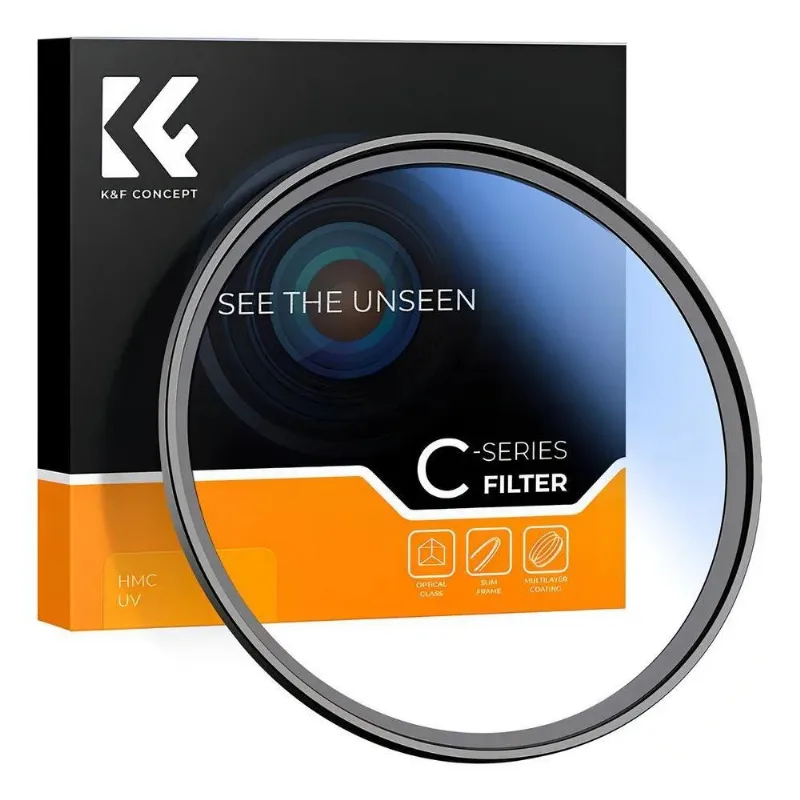 10x Filtro K&amp;f Concept Uv 77mm Preto
