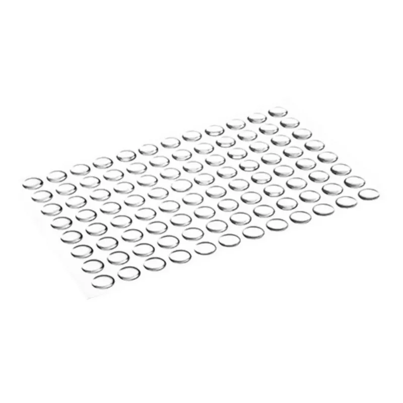 2x Protetor Batente Gota Silicone Adesivo 8mm - 1.000und