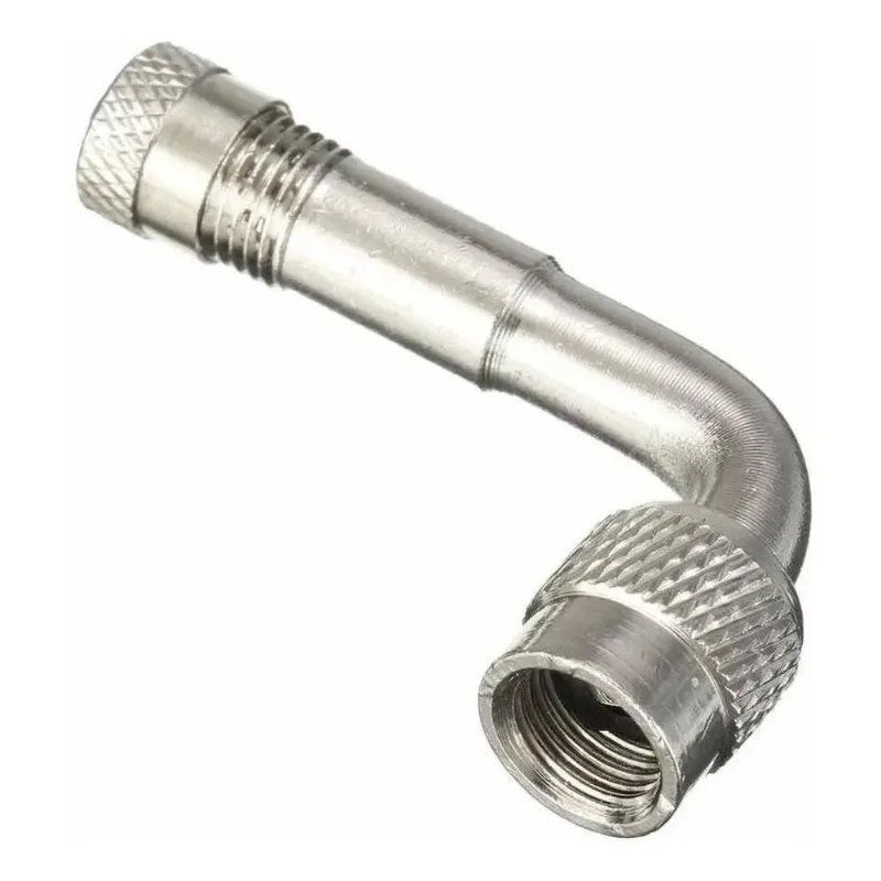 3x Extensor Válvula Bico Pneu 90 Graus Bike Moto Adaptador
