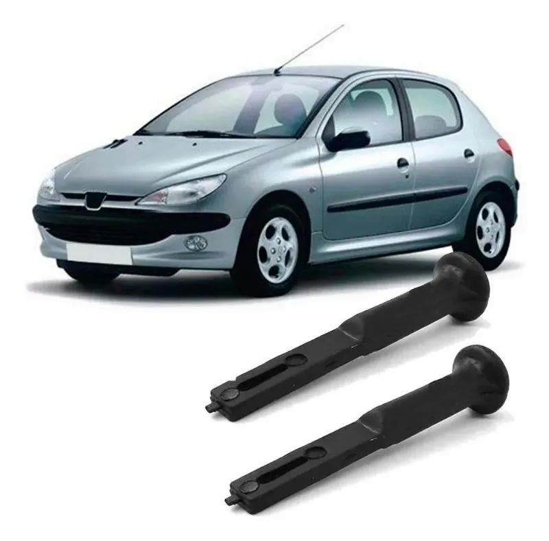 Par Pino Puxador Alça Rebate Banco Traseiro Peugeot 206 207