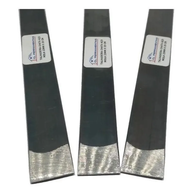 10x 03 Unidades Talhadeira Chata Aço Mola 23mm X 25 Cm