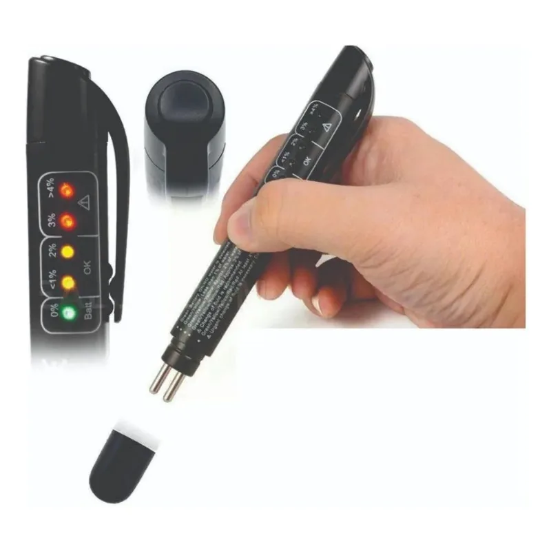 5x Caneta Teste Fluído Óleo De Freio Dot5 Dot4 Dot3 Carro Mo