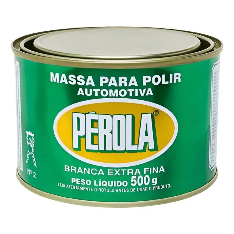 5x Massa De Polir N2 Automotiva Branca Extra Fina Pérola 500