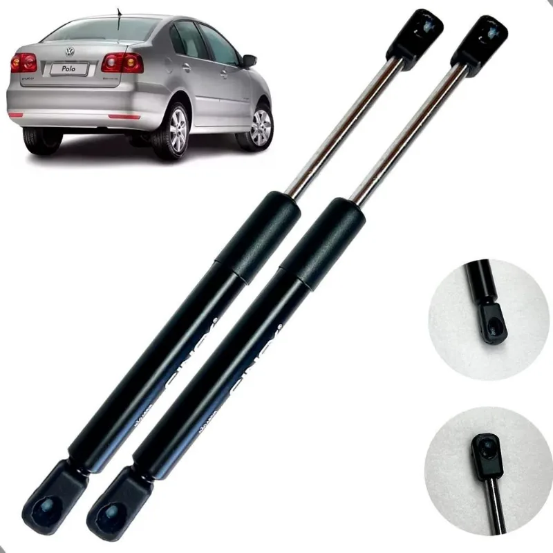 3x Par Amortecedor Tampa Traseira Porta Malas Polo Sedan