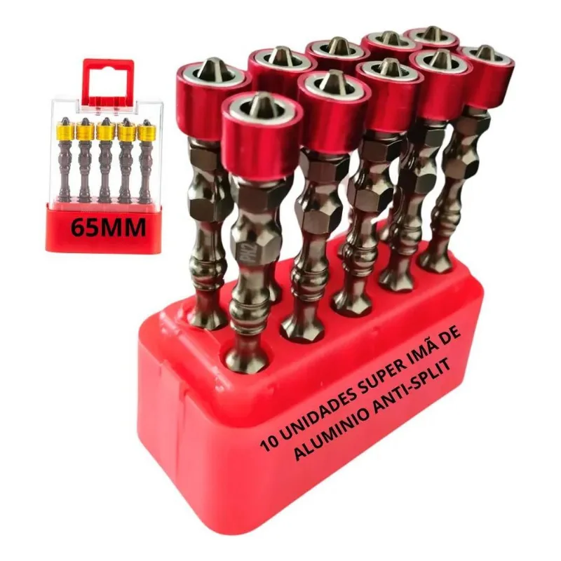 Jogo Ponteira Bits Ph2 Imantado Limitador Parafusar Drywall