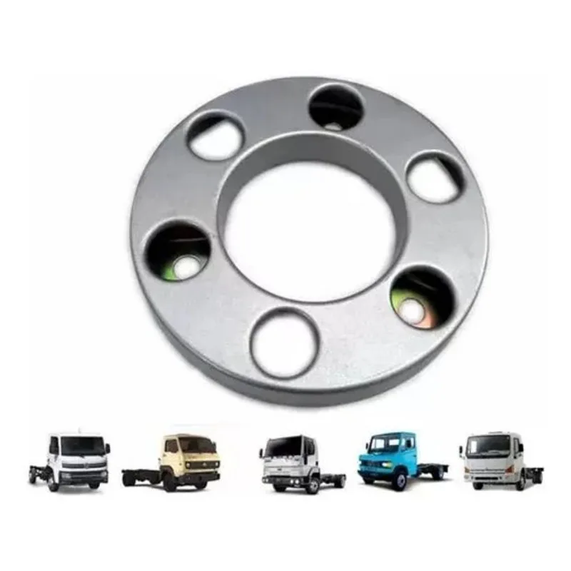 Calota 6 Furos Cinza Brilhante Caminhao Ford Volkswagen