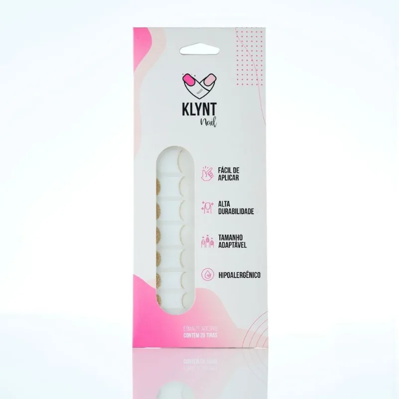 Esmalte Adesivo Paris Com 20 Adesivos Klynt Nail Original