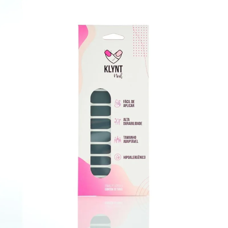 Esmalte Adesivo Eclipse Com 20 Adesivos Klynt Nail Original
