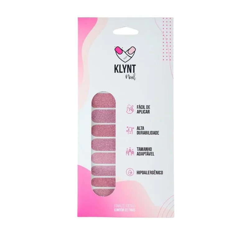 Esmalte Adesivo Quartz Com 22 Adesivos Klynt Nail Original