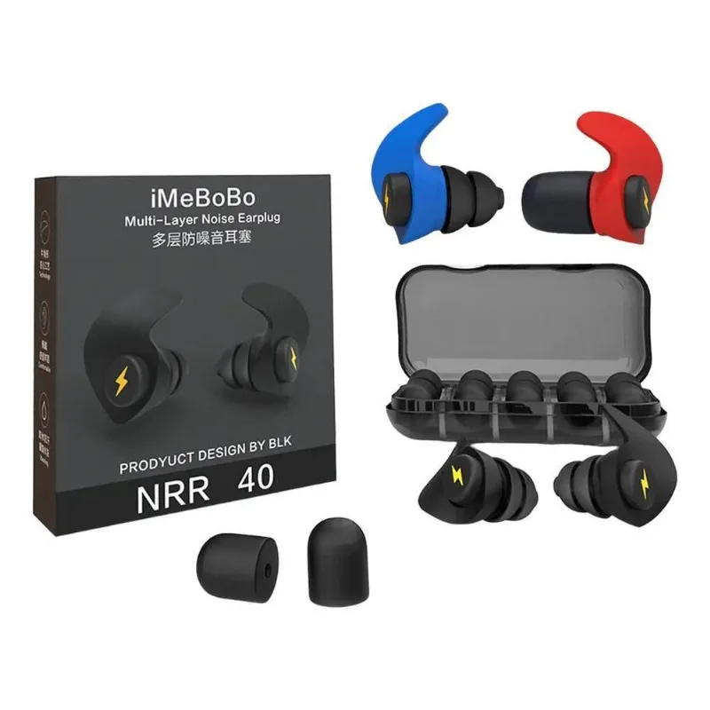 3x Tampão Auditivo Auricular Dormir Protetor De Ouvido Abafa