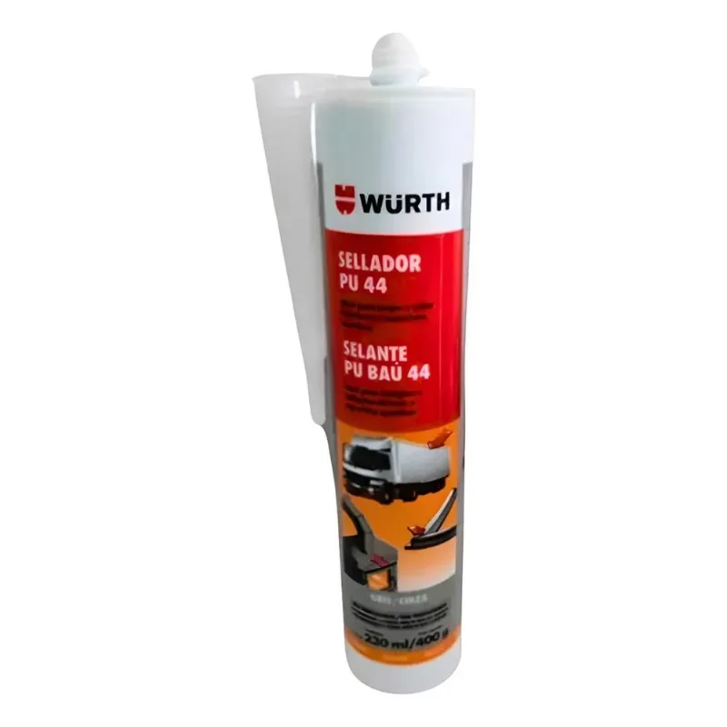 Pu Cola 44 Carroceria Automotivo Cinza 230ml 400g Wurth