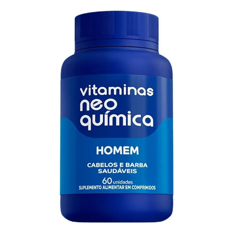 2x Vitaminas Neo Química Homem Com 60 Comprimidos Sabor With