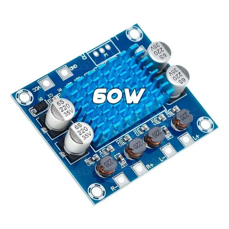 5x Placa Amplificadora Modulo 60w 2.0 Tpa3110 30x30 Estéreo