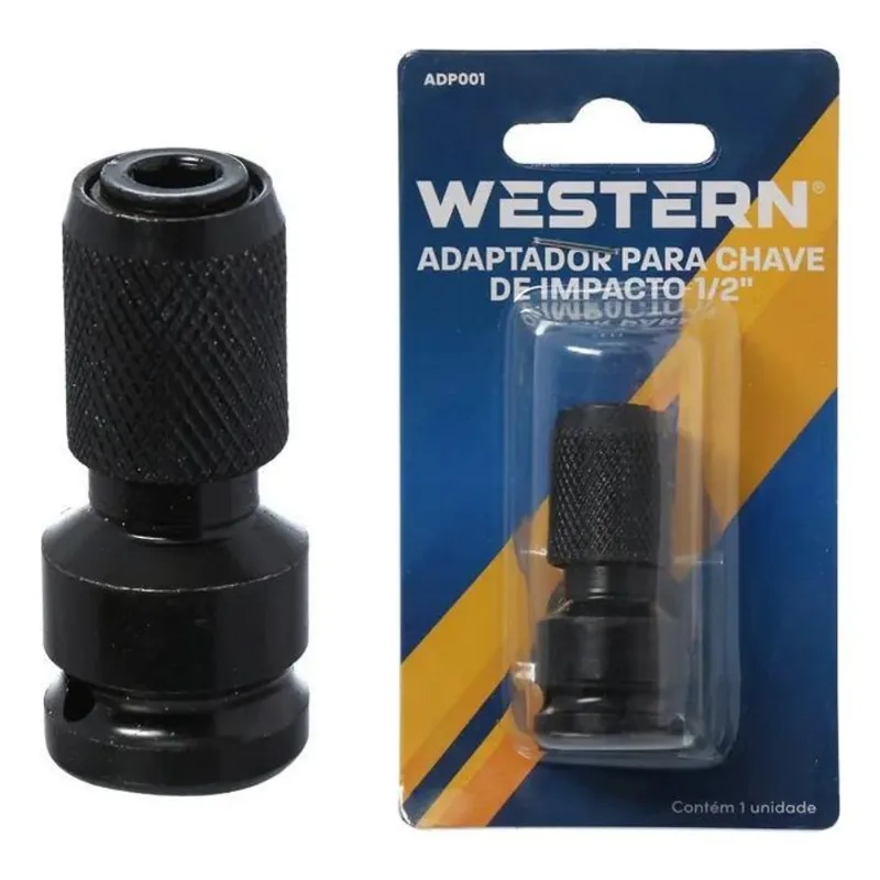 5x Adaptador De Soquete Para Chave Impacto 1/2 Em Bits 1/4