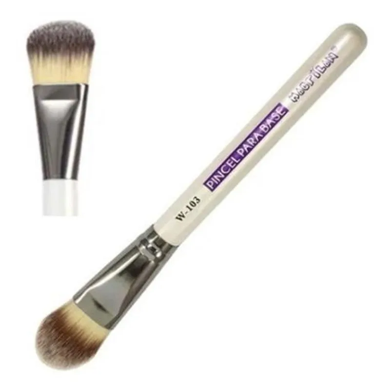 Pincel Base Profissional Lingua Gato Macrilan W103 - Branco
