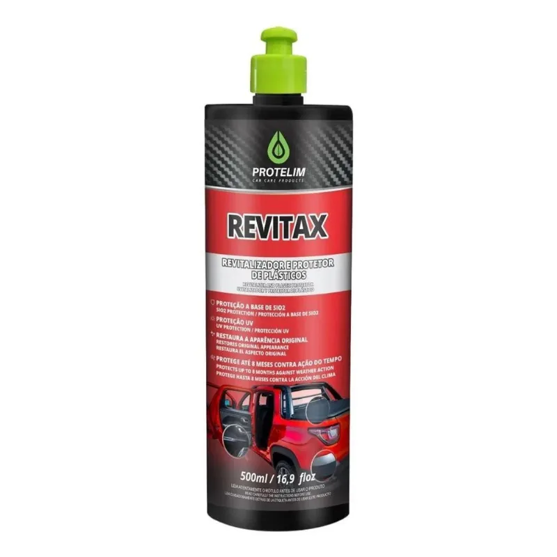 10x Revitax Protelim 500ml Revitalizador Protetor De Plasti