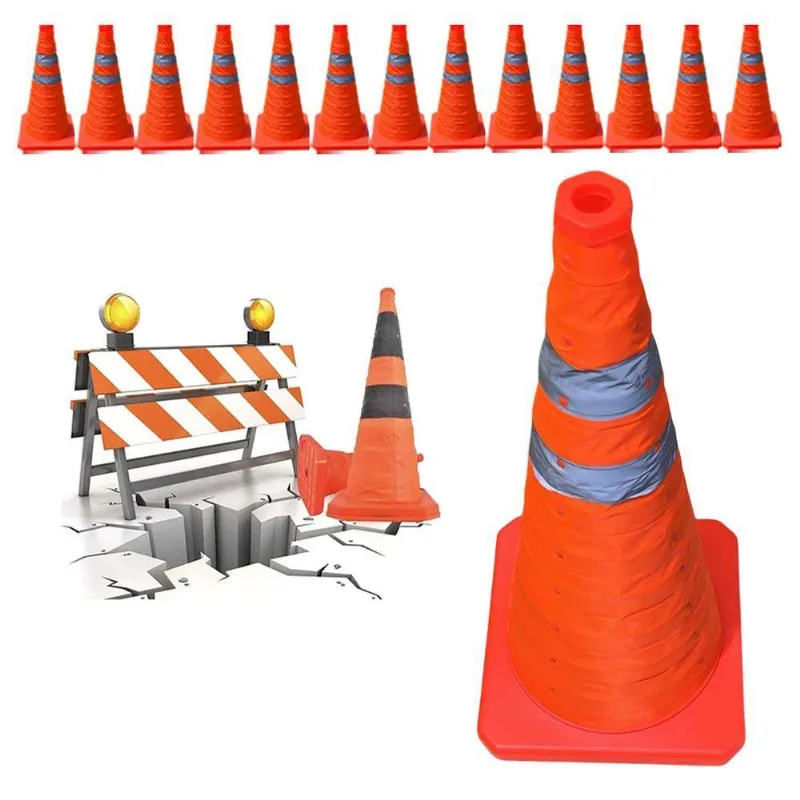 Cone Portátil Retrátil Su-cone3-1 Alta Visibilidade Refletivo Laranja Leva Pro Pet 23cm 13 Uni