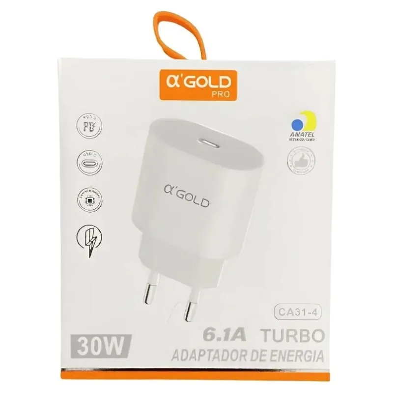 Carregador De Parede Turbo A'Gold Pro USB-C 6.1A CA37-4 (MP)