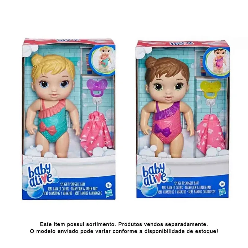 Boneca - Baby Alive - Banhos Carinhosos - Sortida - Hasbro