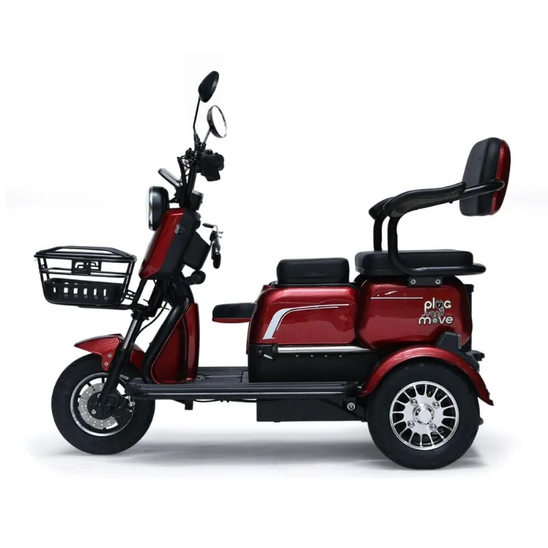 Triciclo Eletrico - Up Smart Pam 800w - Vermelho - Plug And Move