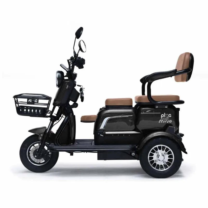 Triciclo Eletrico - Smart Pam 800w 48v - Preto - Plug And Move
