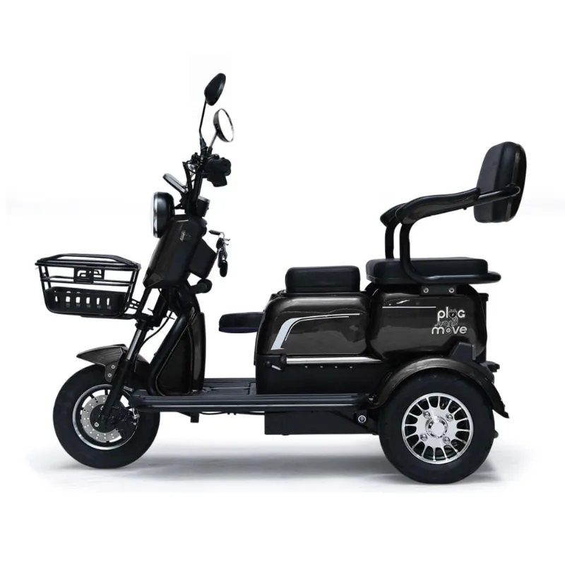 Triciclo Eletrico - New Smart Pam 1000w - Preto - Plug And Move