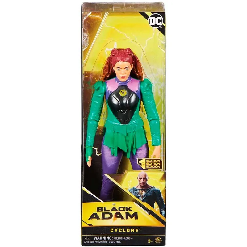 Boneco Articulado - 30 cm - DC Adão Negro - Cyclone - Sunny Brinquedos