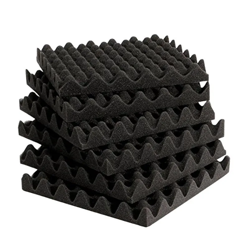 Kit Espuma Acústica 8 Peças 50x50x3,5cm Isolamento