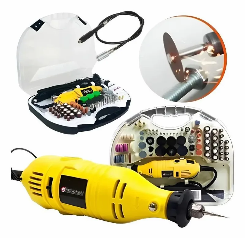 Micro Retífica 500w Profissional Elétrica Com Kit Acessórios