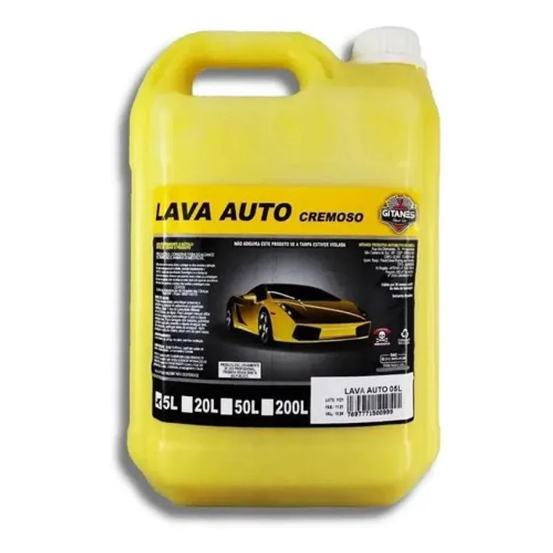 Shampoo Automotivo Lava Auto Cremoso Carro Moto 5l Gitanes
