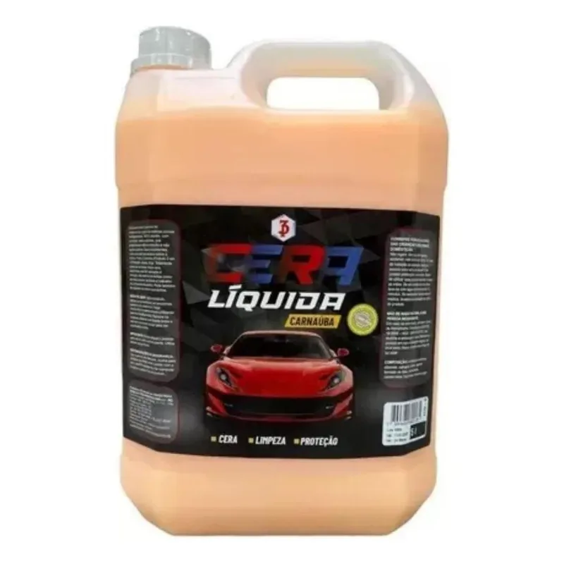 10x Cera Líquida Carnaúba Proteção Automotiva 5 Litros