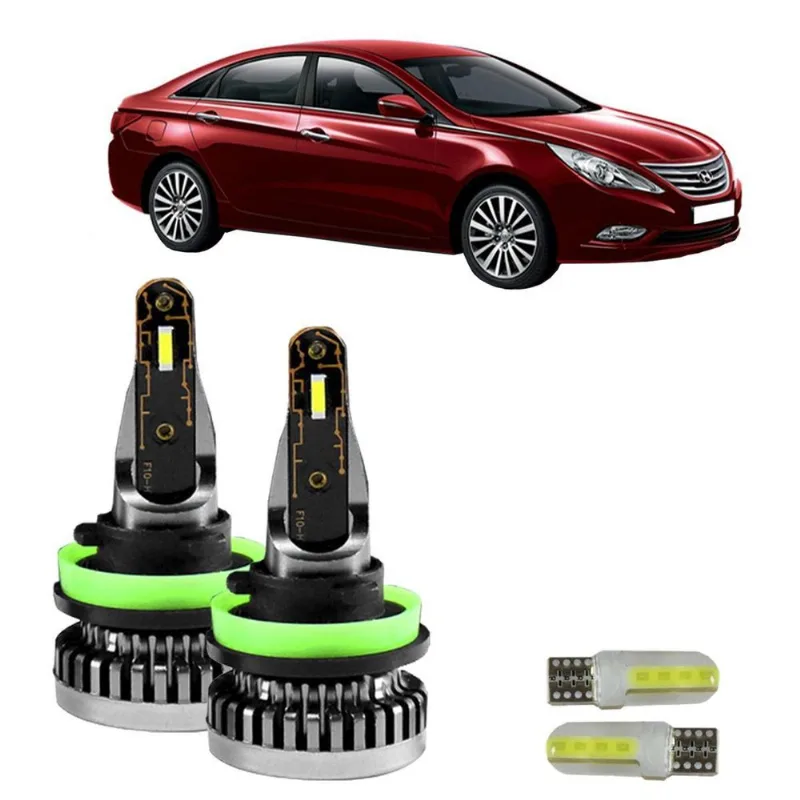 Kit Ultra Led Nano Hyundai Sonata 2012/2016 30000 Lúmens