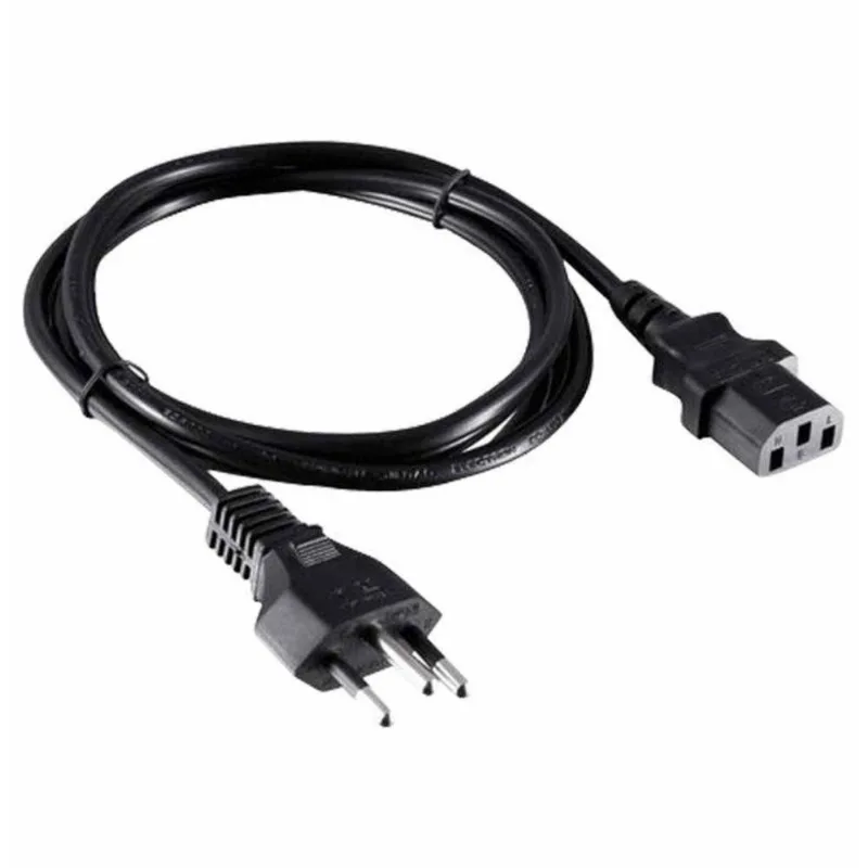 Cabo Forca Tripolar Para Fonte Monitor Pc 1,5 M Padrão